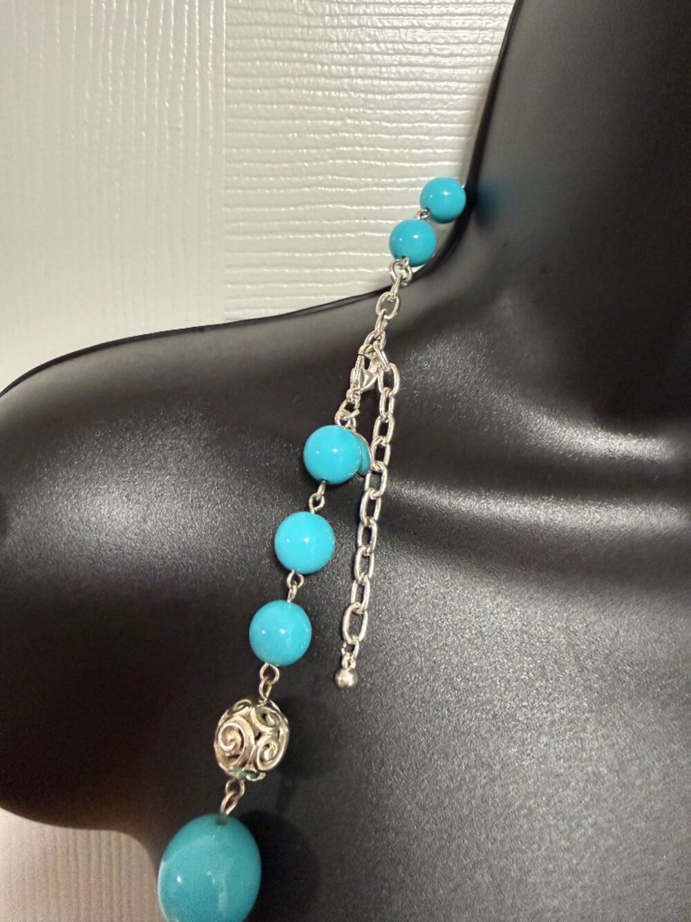 Joan Rivers Blue Beads Statement Necklace - Picture 8 of 16